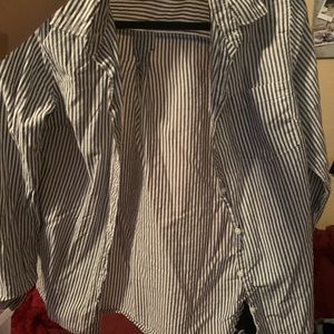 Striped button down